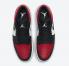 Air Jordan 1 Low Bred Toe Blanco Negro University Rojo 553558-612