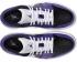 мужские баскетбольные кроссовки Air Jordan 1 Low Court, фиолетовые, черные, белые, с черным носком 553558-501