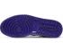 чоловічі баскетбольні кросівки Air Jordan 1 Low Court Purple Black Toe White 553558-501