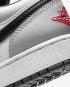 Air Jordan 1 Low GS Light Smoke Grey Gym Rosso Bianco 553560-030