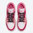 Air Jordan 1 Low GS ורוד אדום לבן Pinksicle Balck Shoes 553560-162