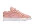Sepatu Basket Wanita Air Jordan 1 Low GS White Pink Gold 554723-615