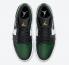 Air Jordan 1 Low Green Toe Blanc Noir Chaussures 553558-371