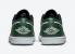 Air Jordan 1 lage groene teen wit zwarte schoenen 553558-371