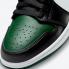 Air Jordan 1 Low Green Toe White Black Pantofi 553558-371
