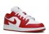 Giày bóng rổ trẻ em Air Jordan 1 Low Gs trắng đỏ 553560-611