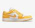 אייר ג'ורדן 1 נמוך אבקה לבן צהוב נעליים 553558-171