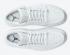 Giày bóng rổ Air Jordan 1 Low Triple White Tumbled Leather 553558-130