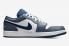 Sepatu Air Jordan 1 Low White Steel Blue 553558-414