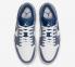 에어 조던 1 로우 화이트 스틸 블루 신발 553558-414 .