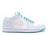 Air Jordan 1 Phat Low Azul Blanco Laser Zapatos de baloncesto para hombre 338145-141