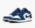 Air Jordan 1 Retro Low Insignia Bleu Gris Noir Chaussures de basket-ball 553558-405