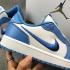 Air Jordan 1 復古低筒白色藍色籃球鞋 AV9944-441