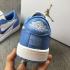 Air Jordan 1 Retro Low Blanc Bleu Chaussures de basket-ball AV9944-441