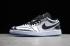 Nike Air Jordan 1 Low Chrome Sort Hvid Sølv Basketball Sko 653558-016