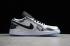 Nike Air Jordan 1 Low Chrome Negro Blanco Plata Zapatos de baloncesto 653558-016