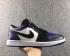 Nike Air Jordan 1 Low 白色黑色紫色男款籃球鞋 705329-501