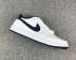 Nike Air Jordan 1 Low Blanc Bleu Chaussures de basket-ball pour hommes 705329-105