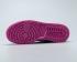 Nike Air Jordan 1 Low Blanc Violet Chaussures de basket-ball pour femmes 555112-804