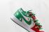 Kırık Beyaz x Air Jordan 1 Düşük Noel Beyazı Kırmızı Yeşil 553558-603,ayakkabı,spor ayakkabı