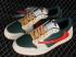 Travis Scott x Air Jordan 1 Düşük Koyu Yeşil Kırmızı Sakız DM7866-801, ayakkabı, spor ayakkabı