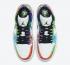 Sepatu Air Jordan 1 Low Galaxy White Blue Green CW7310-909 Wanita