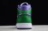 Air Jordan 1 Mid Hulk Aloe Verde Court Purple 2020 года 554724 300