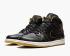Air Jordan 1 Mid Siyah Metalik Altın Beyaz Erkek Ayakkabı 554724-042,ayakkabı,spor ayakkabı