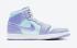 Air Jordan 1 Mid Cloud White Purple Aqua Blue Chaussures 554724-500
