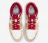 Air Jordan 1 Mid GS Bej Kırmızı Beyaz Oniks Kardinal Kırmızı Siyah 554725-201,ayakkabı,spor ayakkabı