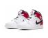 Air Jordan 1 Mid GS Chicago Blanc Noir Gym Rouge Chaussures Pour Enfants 554725-116