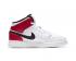 Air Jordan 1 Mid GS Chicago Blanco Negro Gym Rojo Zapatos para niños 554725-116