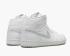 Air Jordan 1 Mid GS White Pure Platinum Mens Shoes 554724-108