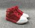 Air Jordan 1 Mid Gp Aj1 1 Branco Vermelho Match Sapatos Infantis 640737-026