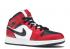 Air Jordan 1 Mid Gs Chicago Black Toe Gym สีขาวสีแดง 554725-069