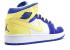 Air Jordan 1 Mid Gs Easter Yllw Electric White Force Violet 555112-118 .