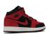 Air Jordan 1 Mid Gs Reverse Bred Beyaz Siyah Spor Salonu Kırmızı 554725-054,ayakkabı,spor ayakkabı