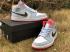 Air Jordan 1 Mid Half Blau Schwarz Weiß Rot Schuhe CU2802-400