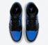 Air Jordan 1 Mid Hyper Royal Noir Blanc Chaussures de basket-ball 554724-077