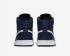 Air Jordan 1 Mid Obsidian Blanco Negro Zapatos de baloncesto para hombre 554724-401