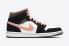 Air Jordan 1 Mid Peach Mocha Blanc Noir Rose Chaussures DH0210-100