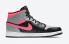Air Jordan 1 Mid Pink Shadow Negro Light Smoke Grey 554724-059