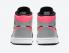 Air Jordan 1 Mid Pink Shadow Negro Light Smoke Grey 554724-059