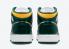 Air Jordan 1 Mid Sonics 2021 Verde Amarillo Blanco Zapatos 554724-371