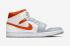 Air Jordan 1 Mid Starfish Orange Platinum Mens Shoes CW7591-100