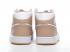 Air Jordan 1 Mid Tan Gum Blanco Zapatos 554724-271