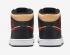 Air Jordan 1 Mid Tartan Swoosh Siyah Susam Ateş Kırmızı Beyaz DZ5329-001,ayakkabı,spor ayakkabı