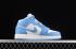Air Jordan 1 Mid University kék fehér cipőt 554725-106
