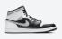 Air Jordan 1 Mid White Shadow Grey Black Basketball Shoes 554724-073