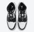 Air Jordan 1 Mid White Shadow Grey Black Basketball Shoes 554724-073